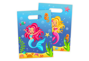 Zeemeermin  Uitdeelzakjes - 8 stuks