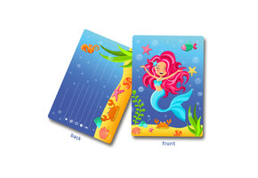 Zeemeermin  Uitnodigingen - 8 stuks