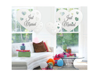 Bruiloft Hangdecoratie hartjes - per stuk
