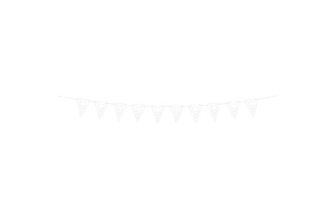 Bruiloft Vlaggenlijn Creme-Wit - 4 meter