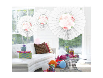 Bruiloft Honeycomb Rozen - per stuk