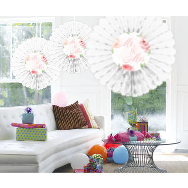 Bruiloft Honeycomb Rozen - per stuk