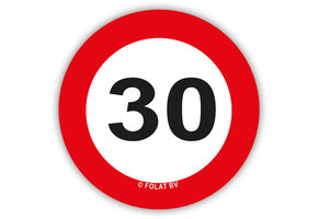 Confetti XL verkeersbord 30