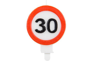 30 Jaar Verkeersbord Kaars