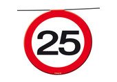 25 Jaar Verkeersbord Slinger -12 meter