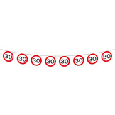 30 Jaar Verkeersbord Slinger -12 meter