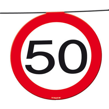 50 Jaar Verkeersbord Slinger - 12 meter