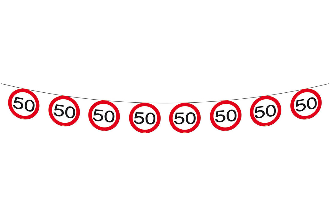 50 Jaar Verkeersbord Slinger - 12 meter