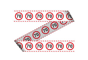 70 Jaar Verkeersbord Afzetlint -15 meter