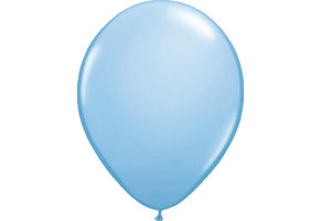 Lichtblauwe Metallic Ballonnen 30cm - 10 stuks