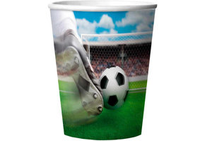 Voetbal Bekers 3D - 4 stuks