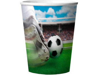 Voetbal Bekers 3D - 4 stuks