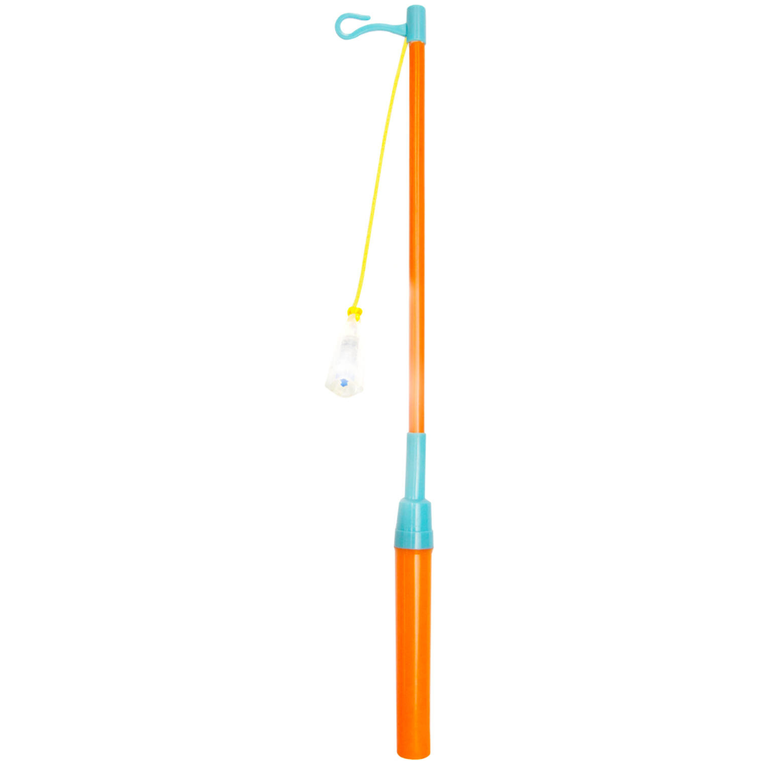 Lampion Stokje LED Blauw/Oranje - Per Stuk