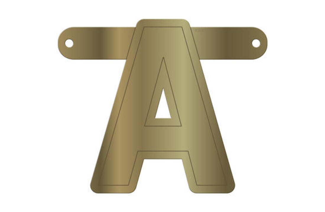 Letterslinger A Metallic Goud