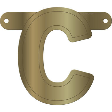 Letterslinger C Metallic Goud