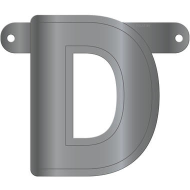 Letterslinger D Metallic Zilver
