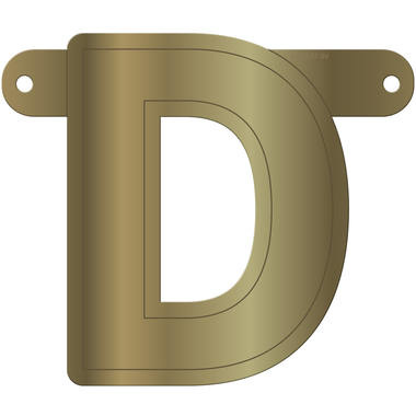 Letterslinger D Metallic Goud