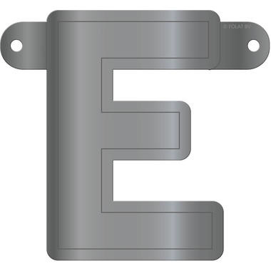 Letterslinger E Metallic Zilver