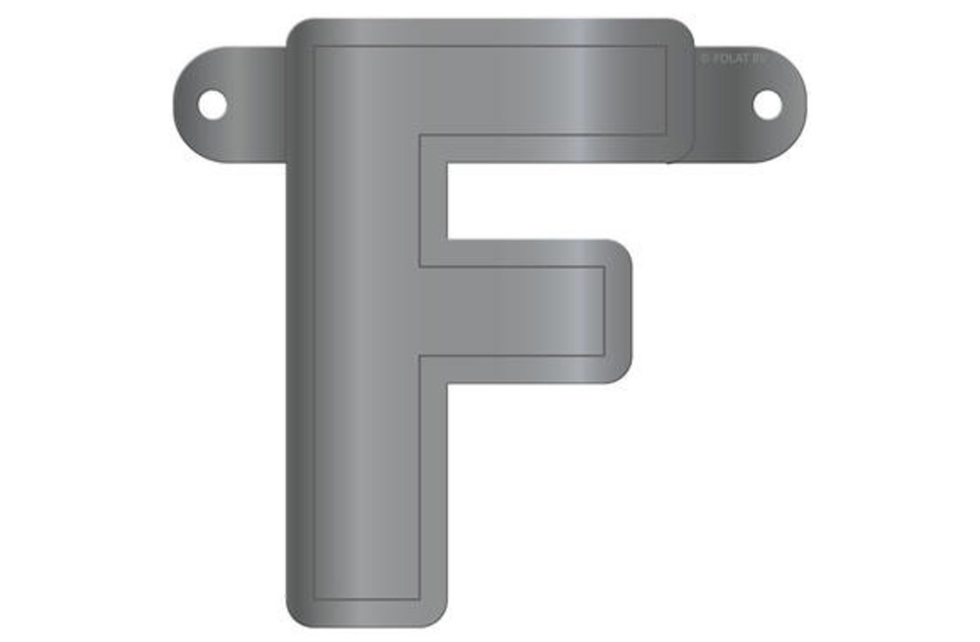 Letterslinger F Metallic Zilver