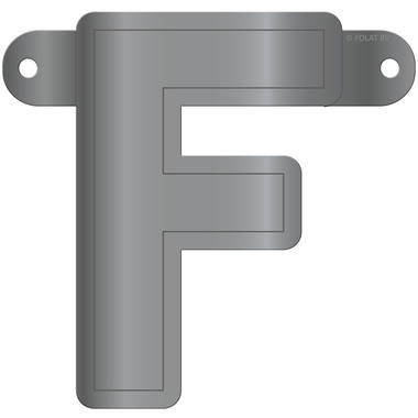 Letterslinger F Metallic Zilver