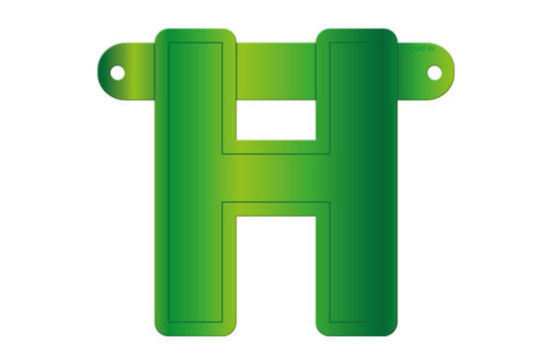 Letterslinger H Lime Groen