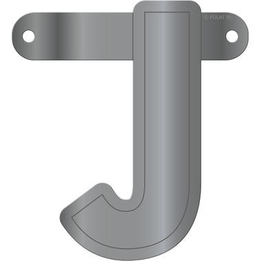 Letterslinger J Metallic Zilver