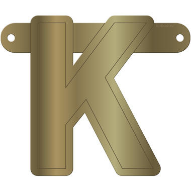 Letterslinger K Metallic Goud