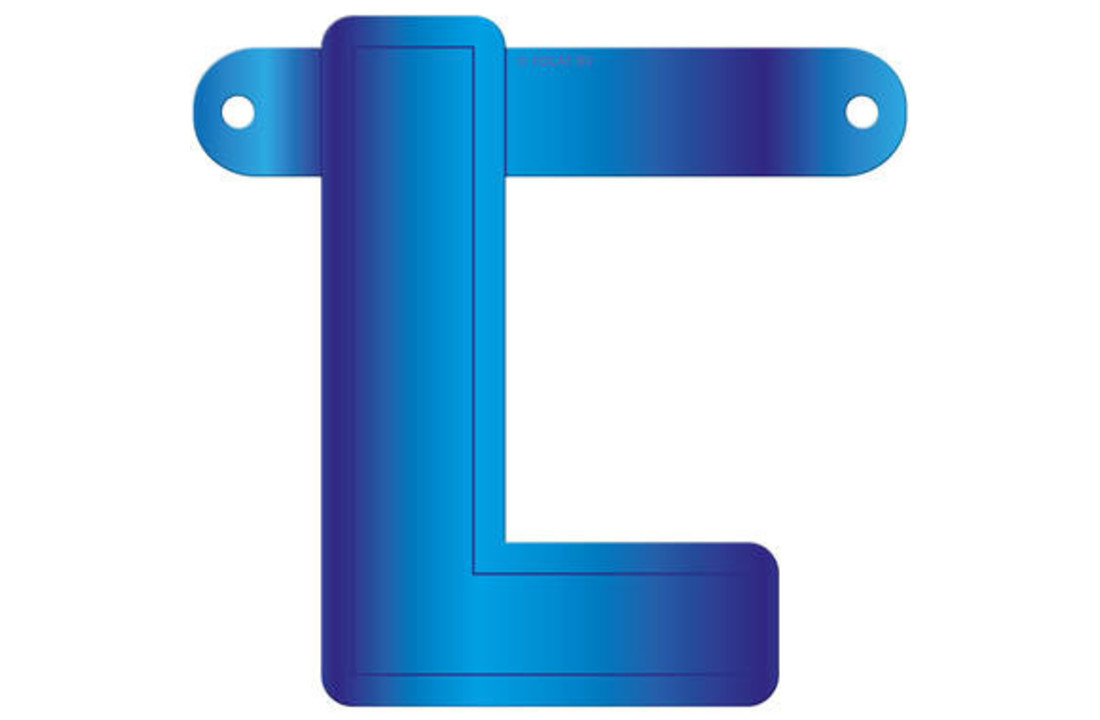 Letterslinger L Blauw