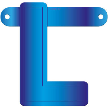 Letterslinger L Blauw