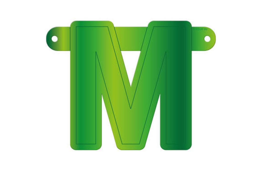 Letterslinger M Lime Groen