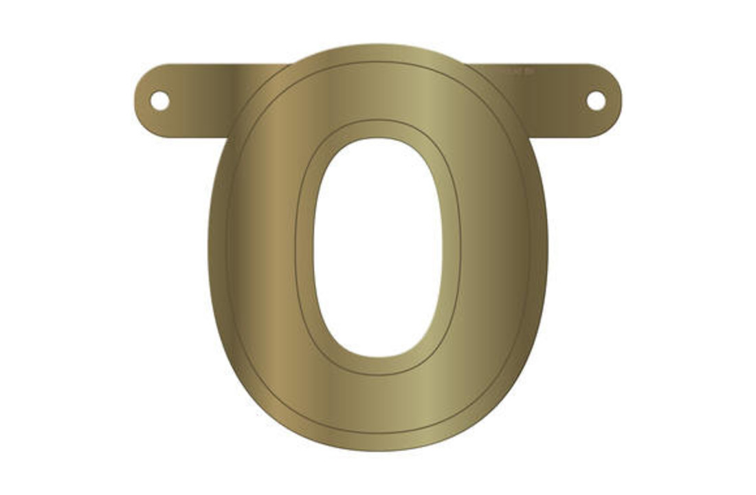 Letterslinger O Metallic Goud