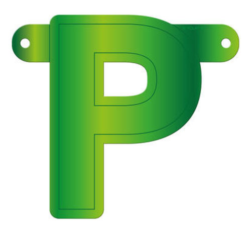 Letterslinger P Lime Groen