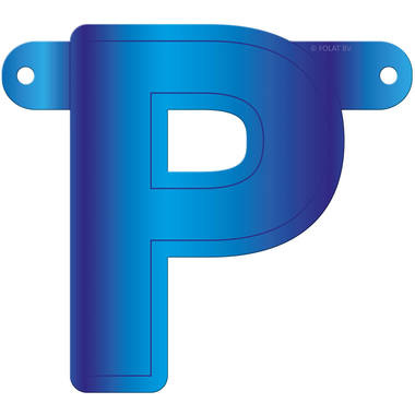 Letterslinger P Blauw