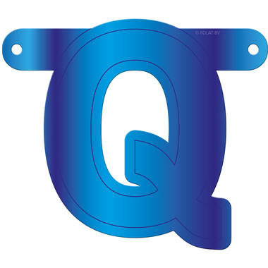 Letterslinger Q Blauw