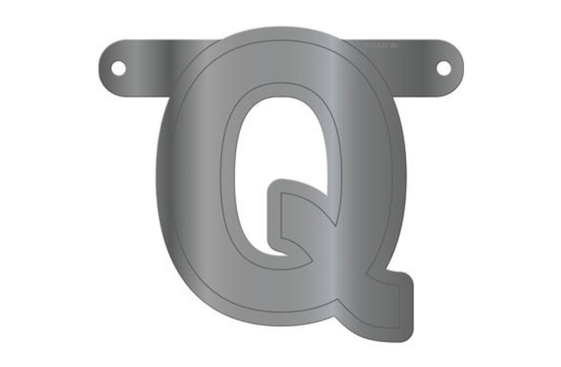 Letterslinger Q Metallic Zilver