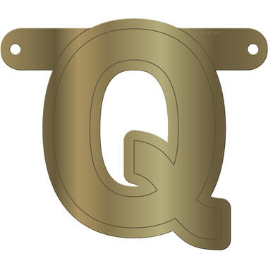 Letterslinger Q Metallic Goud