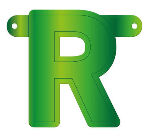 Letterslinger R Lime Groen