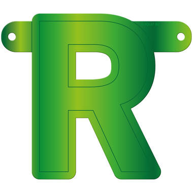 Letterslinger R Lime Groen