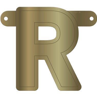 Letterslinger R Metallic Goud