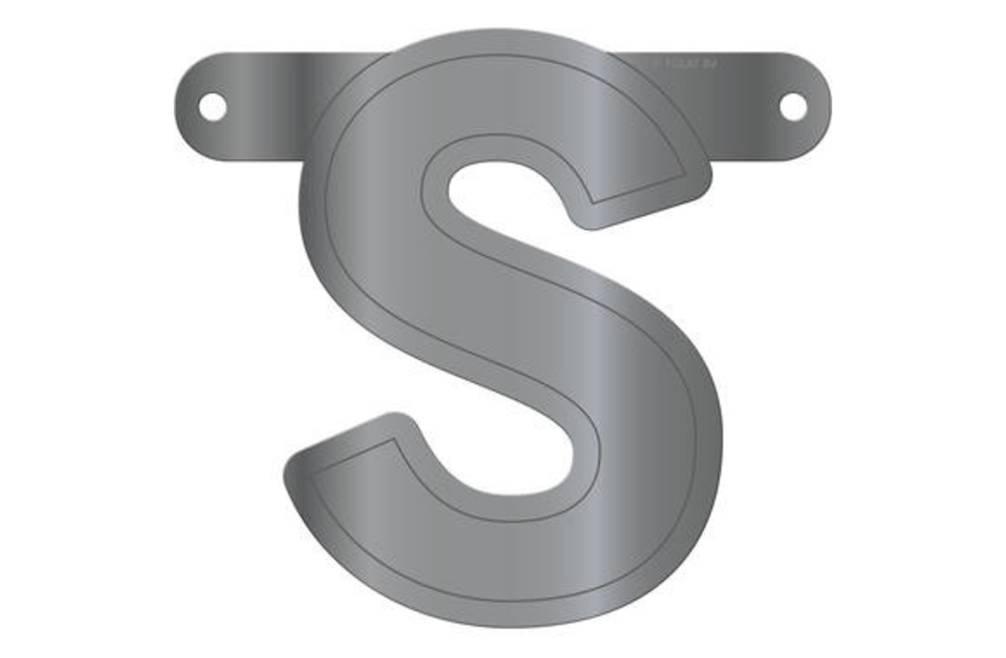 Letterslinger S Metallic Zilver