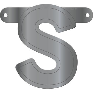 Letterslinger S Metallic Zilver