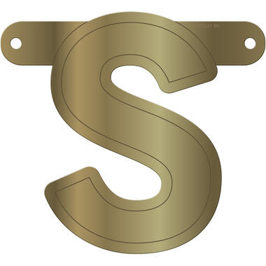 Letterslinger S Metallic Goud