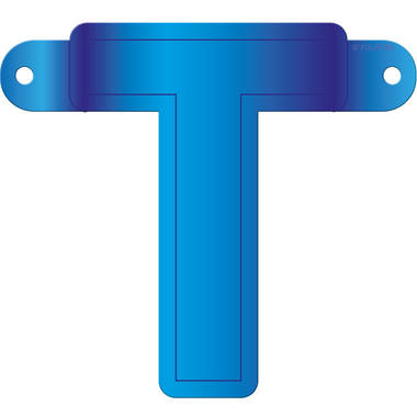 Letterslinger T Blauw