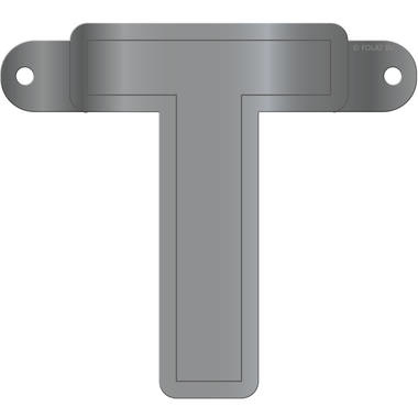 Letterslinger T Metallic Zilver