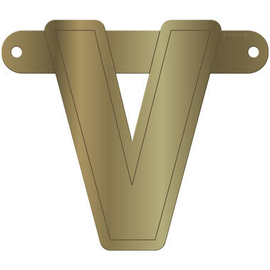 Letterslinger V Metallic Goud