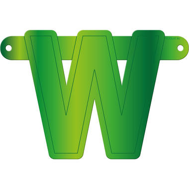 Letterslinger W Lime Groen