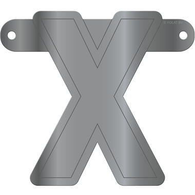 Letterslinger X Metallic Zilver