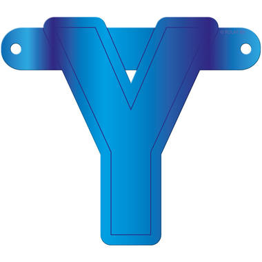Letterslinger Y Blauw