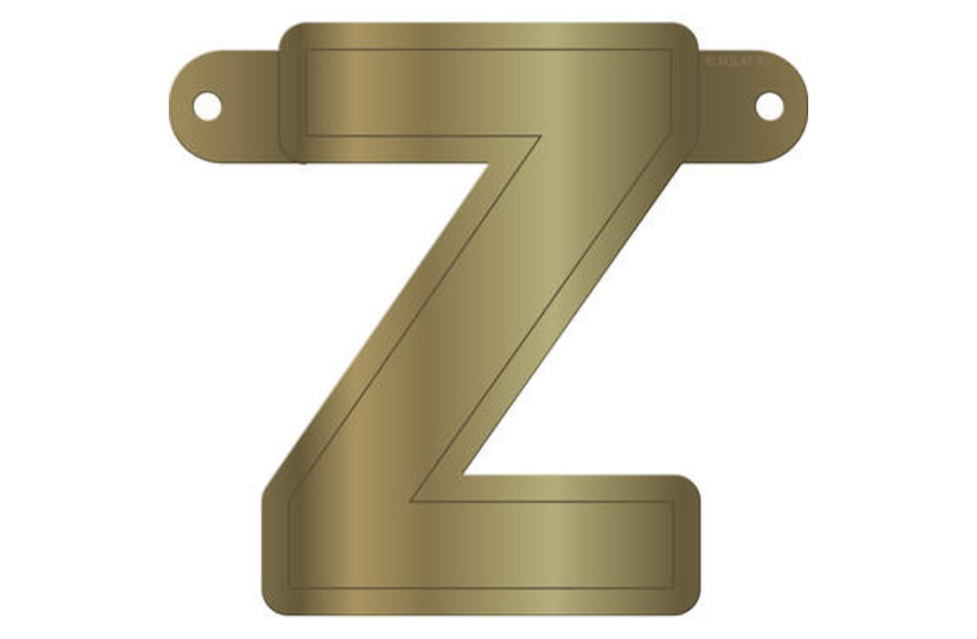 Letterslinger Z Metallic Goud