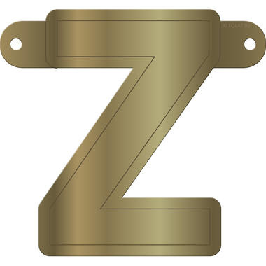 Letterslinger Z Metallic Goud